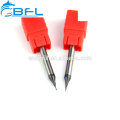 BFL 2 cuchillas Herramientas de corte de diámetro súper ultra fino a micro / 2 flauta CNC Acero fresado Micro diámetro Endmill